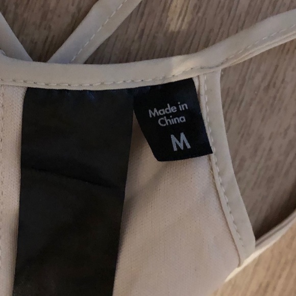 Marshall’s Beige and Neon Yellow Sundress - Picture 3 of 4